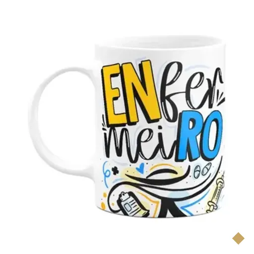 Caneca Profissões - Enfermeiro - 325ml - Branca