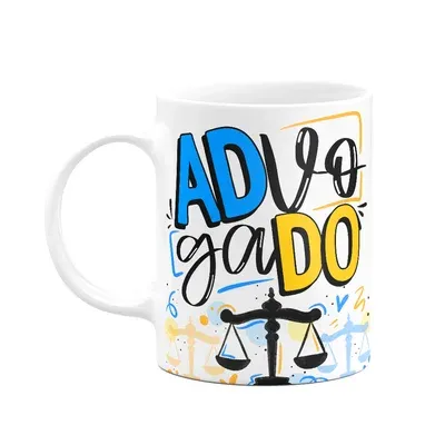 Caneca Profissões - Advogado - 325ml - Branca