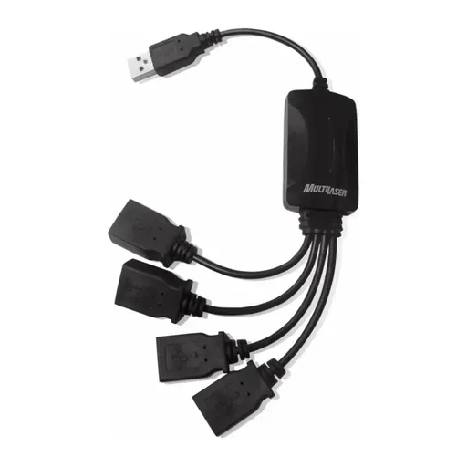 Hub Multilaser USB 2.0 4 Portas Flexivel
