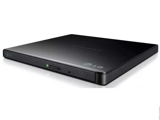 LG DVD RW Externo Slim USB 2.0 Preto GP65NB60 