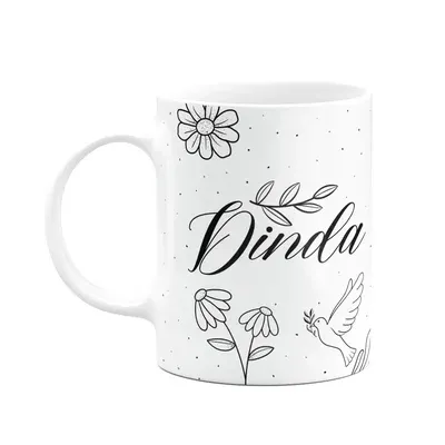 Caneca De Dindos - Dinda - M3 - 325ml Branca