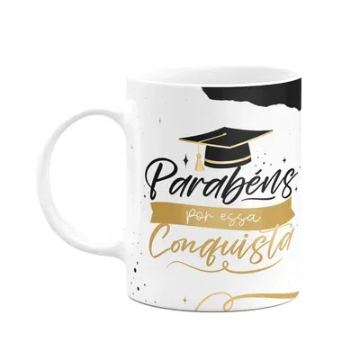 Caneca Formatura - Parabéns Por Essa Conquista - M3