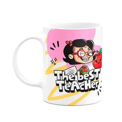 Caneca Professores - The Best Teacher - Exclusiva Da Prof M2