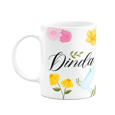 Caneca De Dindos - Dinda - M2 - 325ml Branca