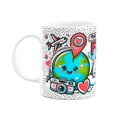 Caneca Namorados - Juntos Somos Perfeitos - Por Onde For