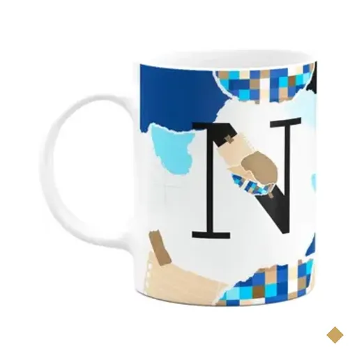 Caneca Professores - Inicial Do Nome Letra N - 325ml