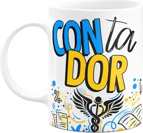 Caneca Profissões - Contador - 325ml - Branca
