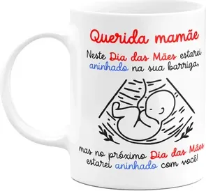 Caneca Dia Das Mães - Querida Futura Mamãe De Menino!