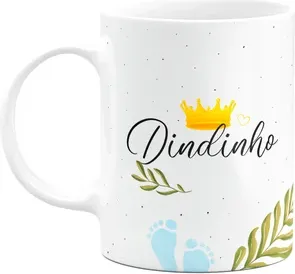 Caneca De Dindos - Dindinho - 325ml - Branca
