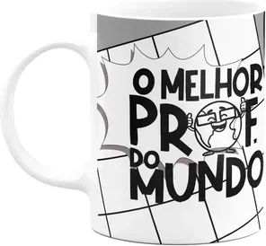 Caneca Professores - O Melhor Prof Do Mundo - Bg-grey