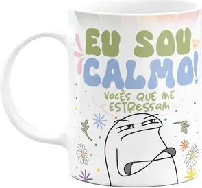 Caneca Flork Vibes - Eu Sou Calmo - 325ml