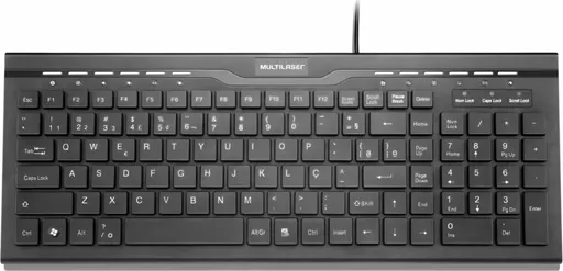Multilaser Teclado Multimídia Slim TC164 USB