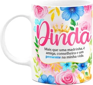Caneca Floral Mães - Dinda - Definição - 325ml