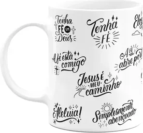 Caneca Religiosa - Motivação E Fé - 325ml