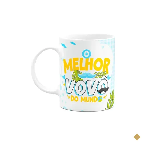 Caneca Dos Avós - O Melhor Vovô Do Mundo - 325ml