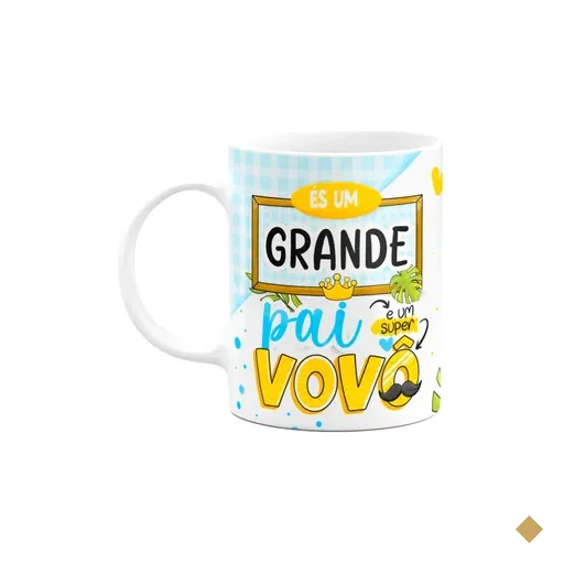 Caneca Dos Avós - És Um Grande Pai E Um Super Vovô