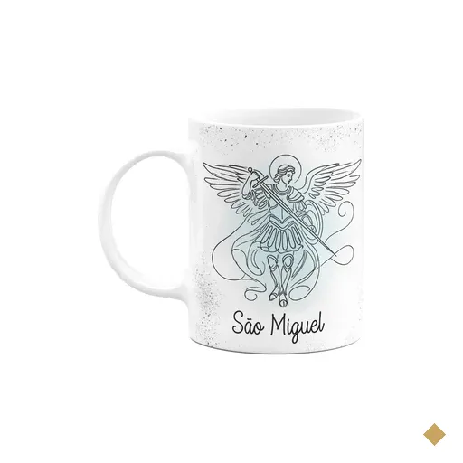 Caneca Religiosa Orações - São Miguel - 325ml