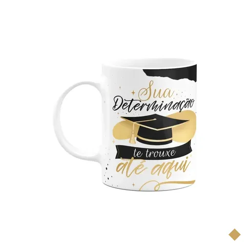 Caneca Formatura - Sua Determinação Te Trouxe Até Aqui - M3