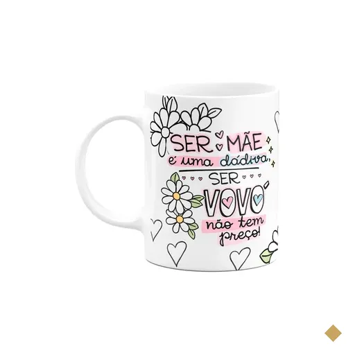 Caneca Avós - Ser Vovó Não Tem Preço - 325ml