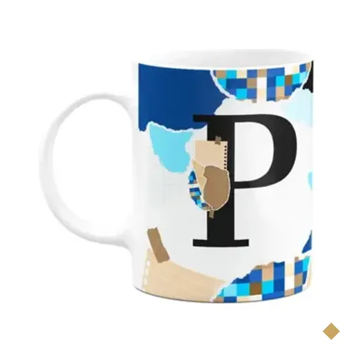 Caneca Professores - Inicial Do Nome Letra P - 325ml