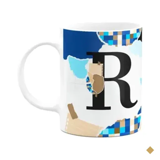 Caneca Professores - Inicial Do Nome Letra R - 325ml