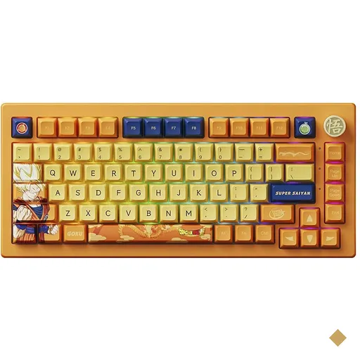 Teclado Mecânico Gamer Dragon Ball Super Goku 5075B Plus RGB Switch Switch…