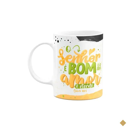 Caneca Religiosa Salmo 100:5 - O Senhor É Bom