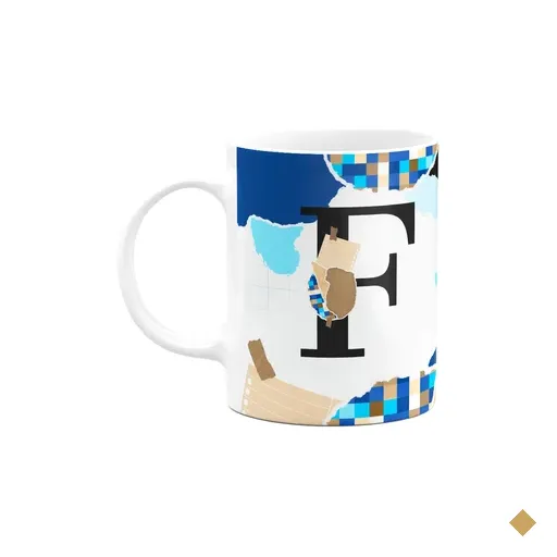 Caneca Professores - Inicial Do Nome Letra F - 325ml