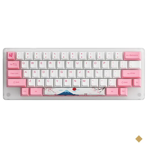 Teclado Mecânico World Tour Tóquio ACR59 RGB Switch Switch Akko Blue Crystal…