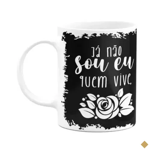 Caneca Religiosa Ore - Já Não Sou Eu Quem Vive - M3