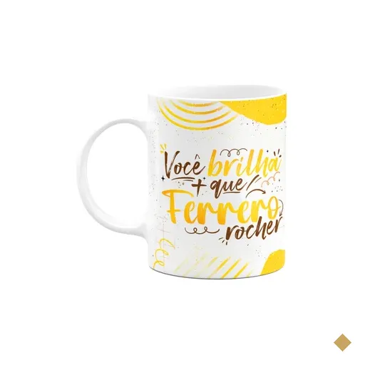 Caneca Páscoa Doce - Você Brilha Mais Que Ferrero - M2