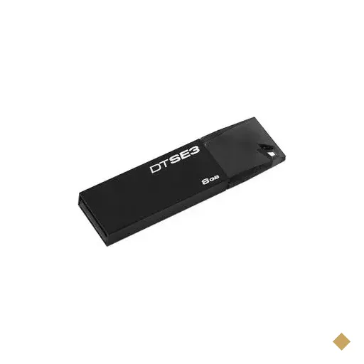 Kingston DataTraveler SE3 8GB USB 2.0 Preto Flash Drive
