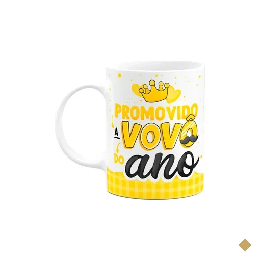 Caneca Dos Avós - Promovido A Vovô Do Ano - 325ml