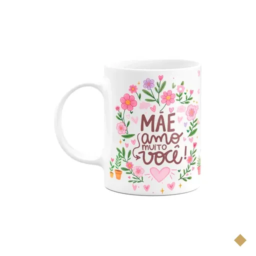 Caneca Mães - Mãe, Amo Muito Você! - M2 - 325ml