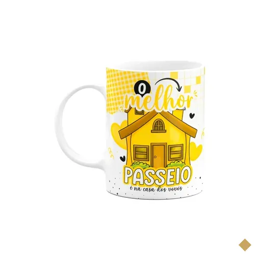 Caneca Dos Avós - O Melhor Passeio É Na Casa Dos Vovós