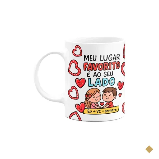 Caneca Namorados - Meu Lugar Favorito É Ao Seu Lado