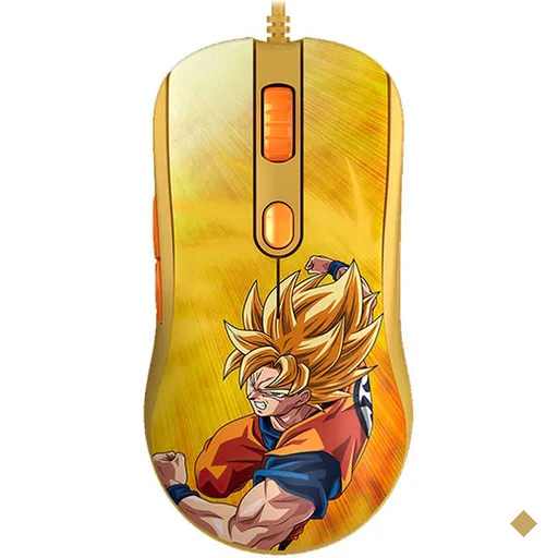 Mouse Gamer Akko Dragon Ball Super Saiyajin Gold AG325 USB 5 Botões 5000 DPI -…