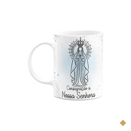 Caneca Religiosa Orações - Consagração A Nossa Senhora
