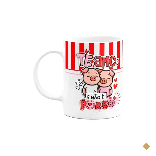Caneca Namorados - Te Amor E Não É Porco - M2