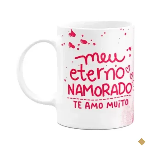 Caneca Namorados - Meu Eterno Namorado - Sou Apaixonada