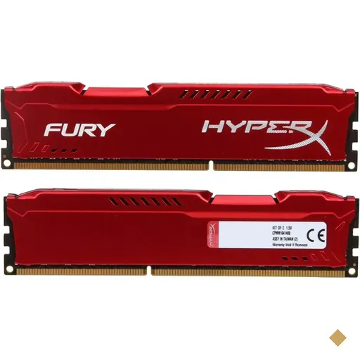 HyperX Fury Red 8GB Kit (2 x 4GB) DDR3 1333MHz PC3-10600