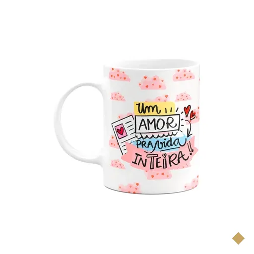 Caneca Namorados - Um Amor Pra Vida Inteira