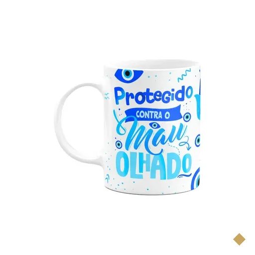 Caneca Boas Energias - Protegido Contra Mal Olhado