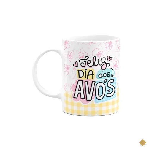 Caneca Avós - Feliz Dia Dos Avós - Bisavó