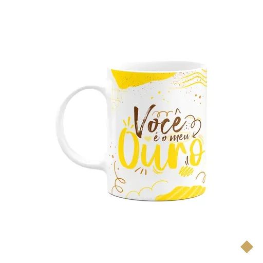 Caneca Páscoa Doce - Você É O Meu Ouro - M2 - 325ml