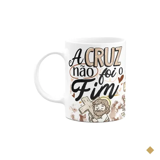Caneca Da Páscoa - O Cruz Não Foi O Fim - 325ml