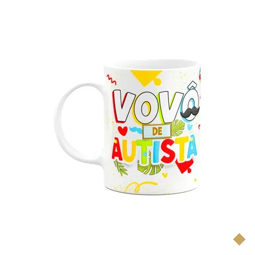 Caneca Dos Avós - Vovô De Autista - 325ml