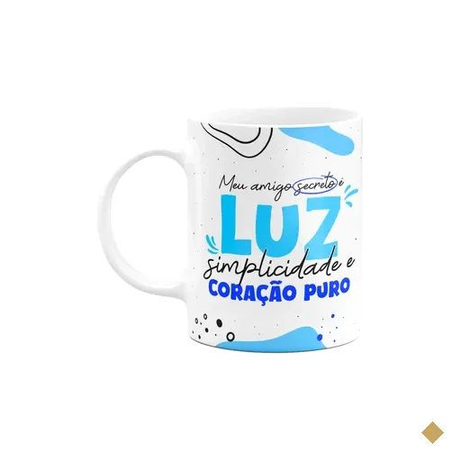 Caneca - Meu Amigo Secreto É Luz, Simplicidade E Coração
