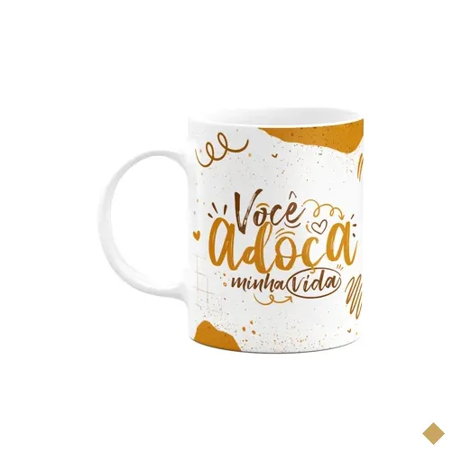 Caneca Páscoa Doce - Você Adoça A Minha Vida - M2 - 325ml