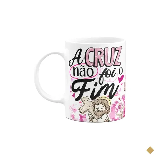 Caneca Da Páscoa - O Cruz Não Foi O Fim - M2 - 325ml